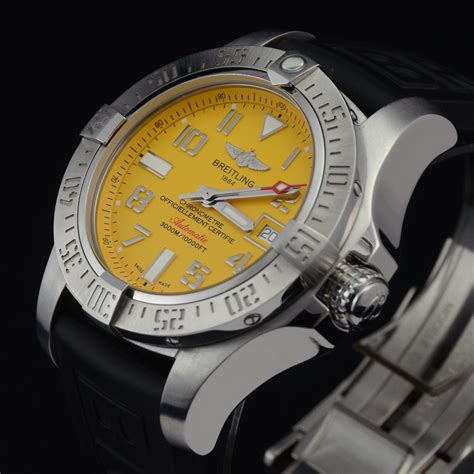 breitling yellow avenger seawolf|breitling avenger 2 seawolf.